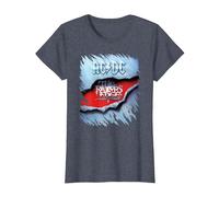 AC/DC The Razor's Edge Album Cover T-Shirt, Women, Heather Blue, X-Small
