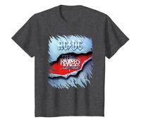 AC/DC The Razor's Edge Album Cover T-Shirt, Youth, Dark Heather Grey, 2T