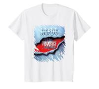 AC/DC The Razor's Edge Album Cover T-Shirt, Youth, White, 2T