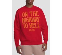 AC/DC The We Salute You Crew Sweatshirt, Red AC/DC Red L