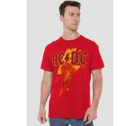 AC/DC Tie Dye Bolt Unisex T-Shirt, Red | Size: Large AC/DC Red L