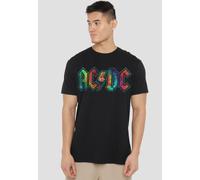 AC/DC Tie Dye Logo Unisex T-Shirt, Black | Size: 2XL AC/DC Black 2XL