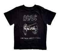 AC/DC Toddler T Shirt About to Rock Band Logo Official Black 12 Months to 5 yrs 18 Mois