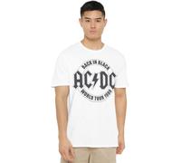 AC/DC Tour Emblem Unisex T Shirt, White, XL