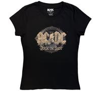 AC/DC Women's Rock Or Bust Album Artwork Crew Neck Short-Sleeved T-Shirt Black XS