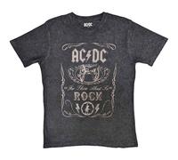 Cannon Swing Dip Dye T Shirt AC/DC Black L