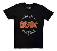 ACDC Men's Logo High Voltage T-Shirt, Black, Small