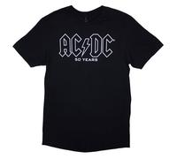 AC/DC Unisex T-Shirt: History Logo (Back Print) (X-Large)
