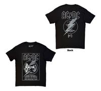 AC/DC Unisex T-Shirt: FTATR 40th Monochrome (Back Print) (X-Large)