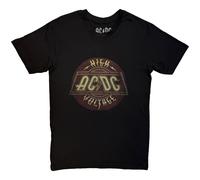 ACDC Men's AC/DC High Voltage Vintage T-Shirt, Black (Black Black), X (Size:X-Large)