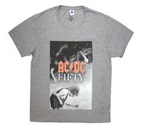 Angus Stage Fifty Years T Shirt AC/DC Grey XL