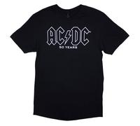 AC/DC Unisex T-Shirt: History Logo (Back Print) (XX-Large)