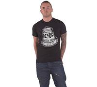 AC/DC T Shirt Hells Bells Classic Distressed Band Logo Official Unisex New Black