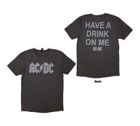 AC/DC Unisex T-Shirt: Have A Drink On Me (Back Print) (X-Large)