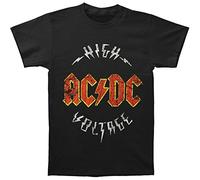 ACDC Men's Logo High Voltage T-Shirt, Black, XX-Large
