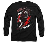 AC/DC Unisex ACDC Live Unisex Long Sleeve T Shirt, Black T-Shirt (Pack of 1)