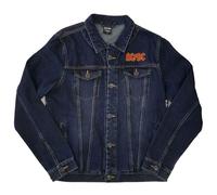 AC/DC Denim Jacket for Those About to Rock Band Logo Official Blue M