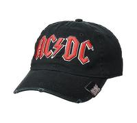 AC/DC Unisex Adult Logo Baseball Cap Black/Red One Size