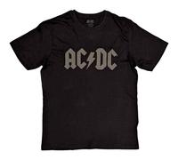 AC/DC T Shirt Hi Build Band Logo Official Mens Black XL
