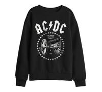 AC/DC Unisex Kids Acdc About to Rock Cannon Kids Sweatshirt, Black Sweatshirt