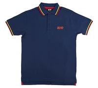 AC/DC Unisex Polo Shirt: Classic Logo (Navy Blue)