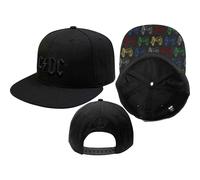 AC/DC Unisex Snapback Baseball Cap Canon Pop-Art Black