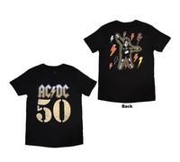 AC/DC Unisex T-Shirt: Bolt Array (Back Print) (X-Large)