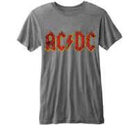 AC/DC Unisex T-Shirt: Classic Logo (Burnout) (XX-Large)