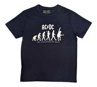 AC/DC Unisex T-Shirt Evolution of Rock Blue (2XL)