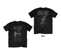 AC/DC Unisex T-Shirt: FTATR 40th Monochrome (Back Print) (X-Large)