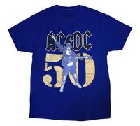 AC/DC Gold Fifty Years Logo T Shirt