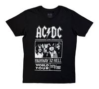 Official Unisex-adults AC/DC Highway To Hell Tour T Shirt (Black) - Large