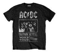 AC/DC Unisex T-Shirt: Highway to Hell World Tour 1979/1980 (Medium)