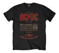 AC/DC Unisex T-Shirt: Minnesota '80 Medium)