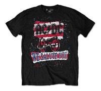 AC/DC Unisex T-Shirt: We Salute You Stripe (Black)