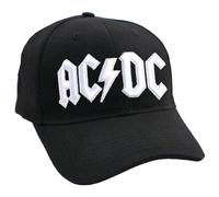 AC/DC Voltage Band Logo Strapback Baseball Cap in Black AC/DC Black One Size