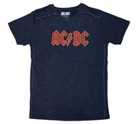 AC/DC Voltage Logo Dye Wash T Shirt