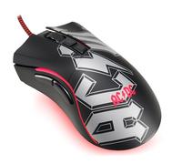 AC/DC Wired Gaming Mouse - 7200 Dpi Optical Sensor Gaming Mouse - Ergonomic Shape - 7 Programmable Buttons - Officially Licensed Gift