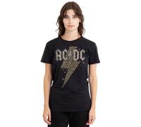 AC/DC Women's ACDC Leopard Bolt Ladies T Shirt