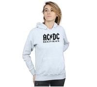 AC/DC Women's Back in Black Logo Hoodie in Grey | Size: 2XL AC/DC Grey 2XL
