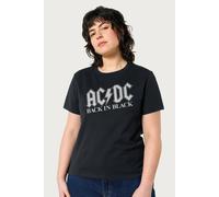 AC/DC Women's Back In Black Relaxed Fit T-Shirt | Size: 2XL AC/DC Black 2XL