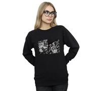 AC/DC Women's Badges & Posters Collection Sweatshirt in Black | Size: Medium AC/DC Black M