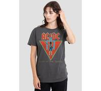 AC/DC Women's Flick Of The Switch T-Shirt, Charcoal | Size: Small AC/DC Charcoal S