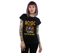 AC/DC Women's Give The Dog A Bone T-Shirt Black Medium