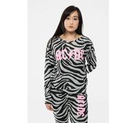 AC/DC Women's High Voltage Band Logo Pyjamas in Black | Size: Small AC/DC Black S