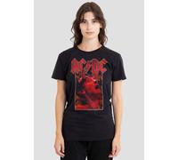 AC/DC Women's Horns T-Shirt, Black | Size: Large AC/DC Black L