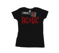 AC/DC Womens/Ladies Horns Logo Cotton T-Shirt BI4605