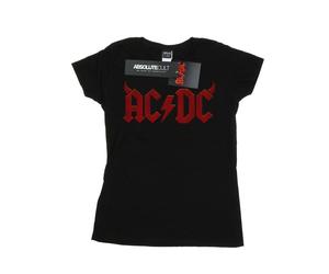 AC/DC Womens/Ladies Horns Logo Cotton T-Shirt BI4605