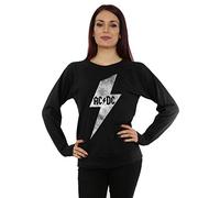 AC/DC Women's Lightning Bolt Sweatshirt Medium Black