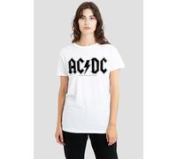 AC/DC Women's Logo Raglan T-Shirt, White | Size: Small AC/DC White S